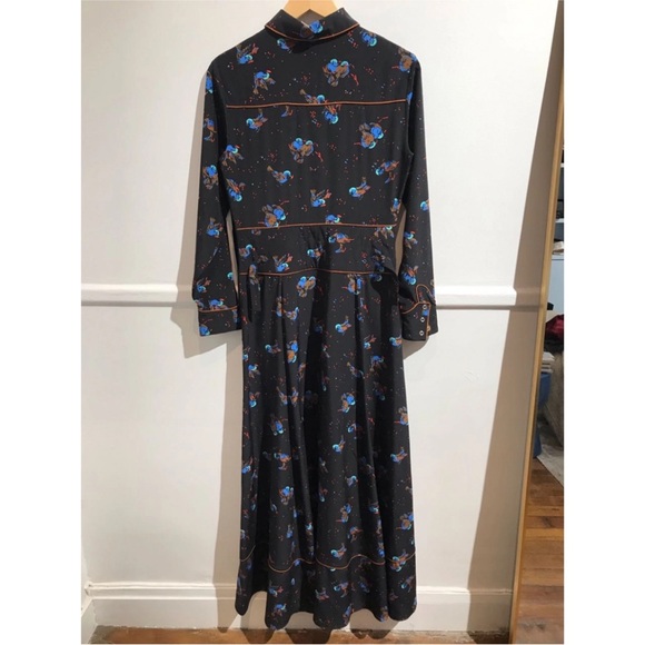 Coach Black Dress Silk Western Maxi - Picture 4 of 6